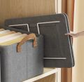 Foldable Non-Woven Grey Large Capacity Storage Box. 