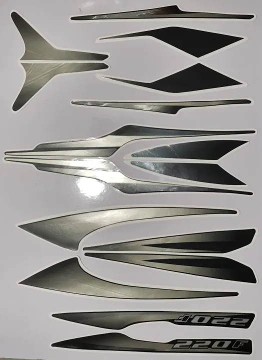 Bajaj Pulsar 220f Black Silver Full Sticker | Daraz.lk