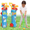 Kids Golf Club Set Indoor and Outdoor Sports Retractable Toy Golf Clubs Game Family Parent Child Outdoor Interactive Toys.