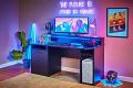 Power Z Gaming Desk  Gaming Desk Computer Desk Workstation For Large PC Gaming Desk Or Home Office Desk Perfect Black Desk With Drawers & Storage. 