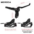 MEROCA NEW M4S 4-Piston MTB Hydraulic Brakeset Split Brake Left rear and Right front Brake 850mm/1600mm For MTB Bike Disc Brake. 