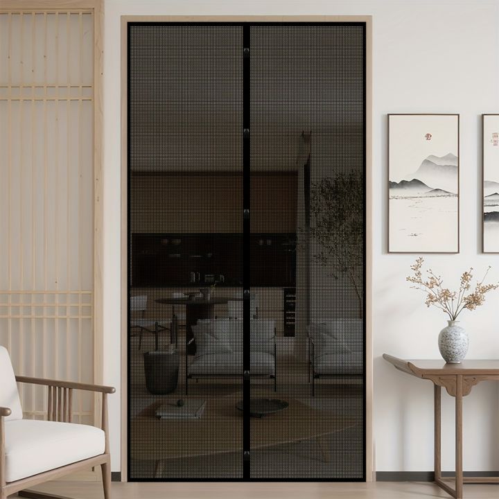 Magnetic Screen Door No Drill Self Stick Mosquito Net for Windows Summer Insect Proof Strong Magnet Curtain Room Divider