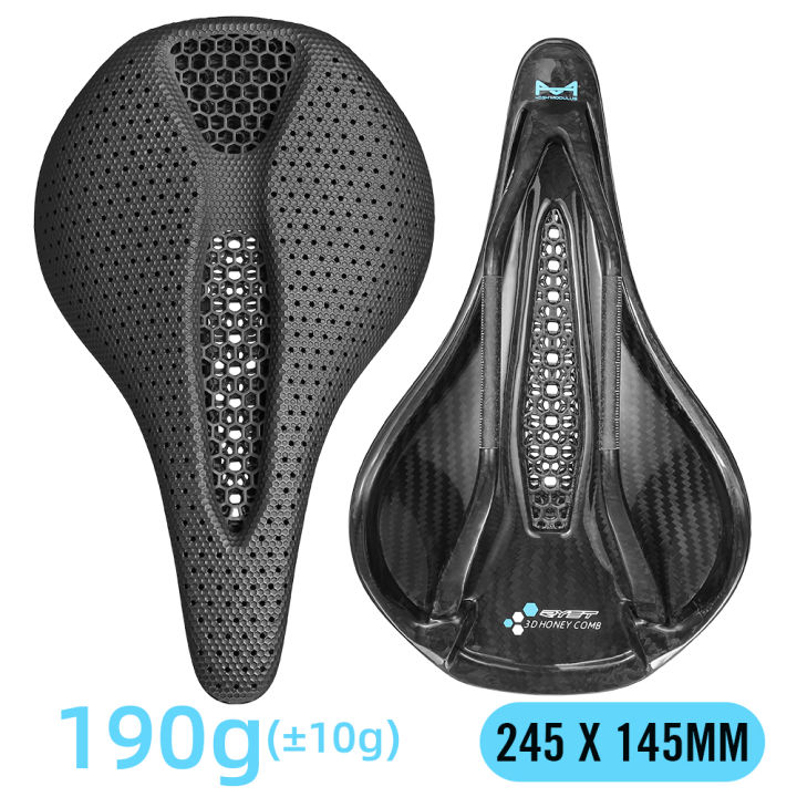 RYET%20Carbon%203D%20Printed%20Saddle%20145/155MM%20130g%207*9%20Bike%20Seating%20For%20Men%20Women%20Triathlon%20Road%20MTB%20Mountain%20Gravel%20Cycling%20Parts%20-%20Image%207