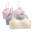 1/3pcs Teen Girls Small Bras Young Children Underwears Student Girls Wireless Solid Underclothes Kids Sports Training Bra Vest. 