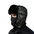 Unisex Winter Outdoor Plush Warm Lei Feng Hat With Earflaps Windproof Mask  Pilot Motorcycle Cycling Cap For Men Women. 