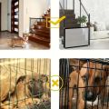 Multi-functional Pet Safety Gate: Easy Installation Foldable Mesh Fence, Indoor & Outdoor Ventilated Barrier for Home Pet Manage. 