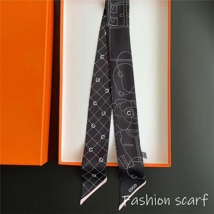 Korean%20Versatile%20Chain%20Tassel%20High%20Quality%20Mulberry%20Silk%20Twill%20Silk%20Ribbon%20Wrapping%20and%20Binding%20Bag%20Handle%20Ribbon%20Small%20Scarf%20-%20Image%202