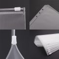 8pcs 6-Ring PVC Binder Pockets A7 A6 A5 Budget  Envelopes Zipper Folders Loose Leaf Bags Document Pouch Filing Bags. 