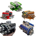 V8 Engine Kit Gas Small-Block Engine Model Kits Mini Build Your Own Stem Cison Running Engine Kits That Runs. 