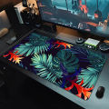 Green Tropical Plants Desk Mat Mousepad Computer Deskmat 300x800 Mouse Pad Kawaii Office Accessories Pc Table Rug Xxl Mouse Mats. 