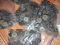 2-hole plastic buttons 100-piece packet. 