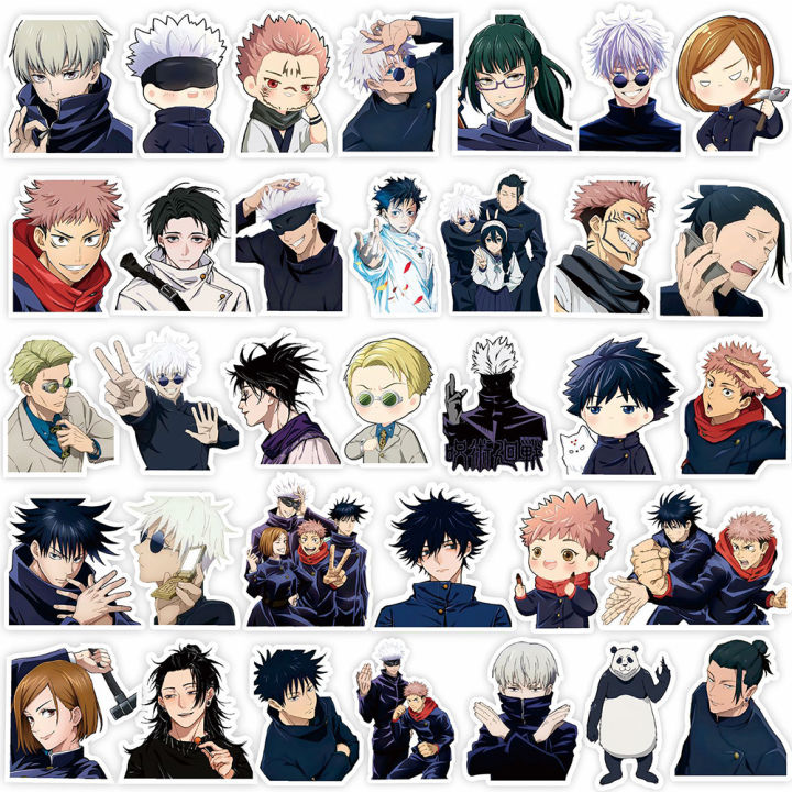 10/30/80pcs%20Cartoon%20Jujutsu%20Kaisen%20Stickers%20DIY%20Laptop%20Skateboard%20Kids%20Cool%20Sticker%20Itadori%20Yuji%20Satoru%20Gojo%20Anime%20Decal%20Toys%20-%20Image%204