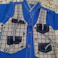 check design joint shirt and check necker for little boy. 