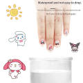 5pcs/set Cartoon Hello Kitty 3D Nail Stickers Press on Nails Sanrio Melody Kuromi Nail Art Decoration Fun Anime Nail Art Decals. 