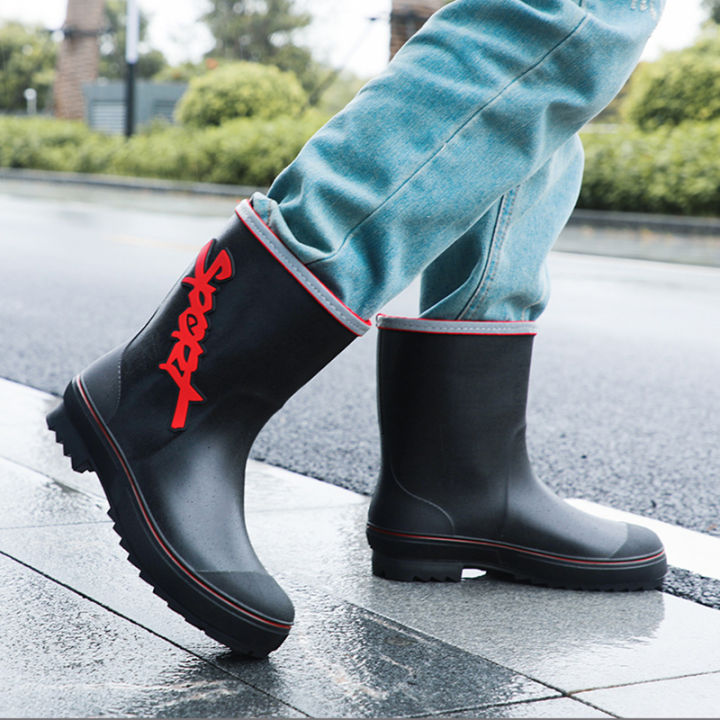 Mid-calf%20Rain%20Boots%20Men%20Slip-On%20Waterproof%20Rubber%20Rain%20Shoes%20Work%20Mud%20Boots%20Warm%20Durable%20Non-Slip%20Boots%20Farming%20Fishing%20Camp%20-%20Image%205
