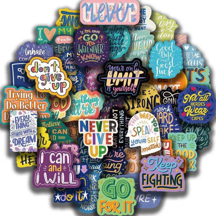 25 pcs   inspirational quotes stickers for laptop