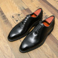 New Red Sole Brogue Shoes Men Black Business Mens Formal Shoes Lace-up Round Toe Spring/Autumn.