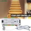 Stairway Lighting LED Motion Sensor Automatic Stair Light Controller Kit DC 12V 24V 32 Channels For Stairs Flexible Strip. 