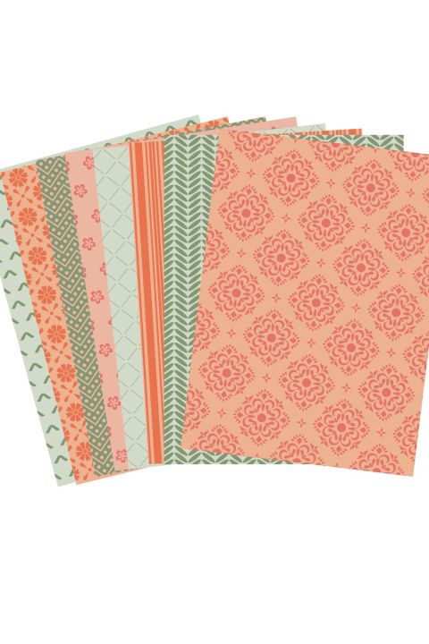Scrapbook papers|Printed paper packs|8 sheets in pack|A4 size |Borderless printed papers