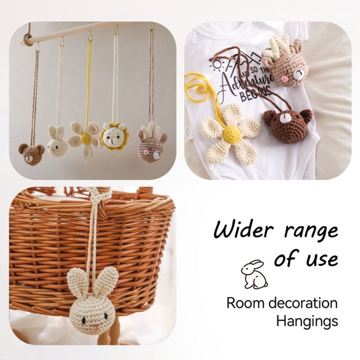 Handmade%20Crochet%20Animal%20Pendant%20Wooden%20Baby%20Play%20Gym%20Mobile%20Rattle%20Newborn%20Sensory%20Pendant%20%20Handmade%20Stroller%20Accessories%20-%20Image%204