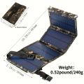 1pc USB  Solar Panel Portable Flexible Small Waterproof 5V Folding Solar Panels Cells For Mobile Phone Battery Charger. 