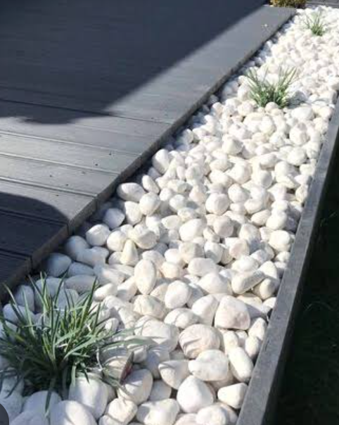 White Decorative Stone (Gardening, Aquarium and Others) - 1kg