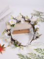 1 Super Sensens Department Simulation Flower Flower Seaside Resort Shooting Headdress Wreath. 