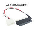 IDE Converter 2.5inch to 3.5inch Convert Adapter for Laptop Hard Drive Cable Splitter 44 PIN to 40 PIN Power Wire Extend Line. 