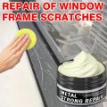 A metal scratch remover for stainless steel and painted metal surfaces, restoring luster, easy to use and leaving no residue. 