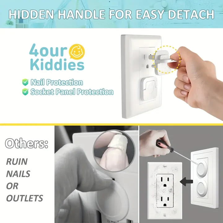 10pcs%20Outlet%20Covers%20Baby%20Proofing%20Safety%20-Child%20Secure%20Electric%20Plug%20Protectors%20With%20Hidden%20Handle%20For%20Kids%20Toddler%20Protection%20-%20Image%203
