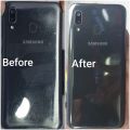 Samsung Galaxy S20 Back Transparent Smooth Sheet Edges Jelly Protector. 