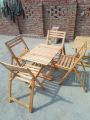 Chair Table Set wooden foldable 4 chairs table set. 