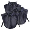 Cotton Front Tie for Women Polka Dots Fake Collar Lapel Detachable Collar Shirt Stand Detachable Female False Collar Decor. 