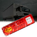 19LED Tail Lights 12V 24V Turn Signal Lamp Car Light Assembly Reversing Lights Stop Lights For Trailer Lorries Boat Truck. 