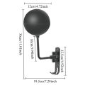 Wall Mount Helmet Holder Motorcycle Helmet Rack 180° Rotation Helmet Hanger With Hooks For Coats Caps Bike Baseball Rugby Helme.