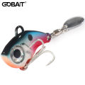 GOBAIT Spinner Bait 10g 20g 30g VIB Spoon Metal Jig Fishing Vibration Tackle Blade Pesca Rotating Spinning Lure Gear Spinnerbait.