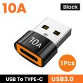 10A OTG USB To Type C Adapter and Type C Female to USB Male Converter Fast Charging OTG For iPhone Macbook Laptop .