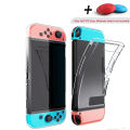 3 in 1 TPU Transparent Protective Case Compatible with Nintendo Switch Joypad Cover Shell Frame Protector NS Console Accessories. 