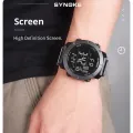 SYNOKE Men Outdoor Sports Multifunctional Waterproof Shock Resistant Large Screen Display Luminous LED Digital For Men Fashion. 