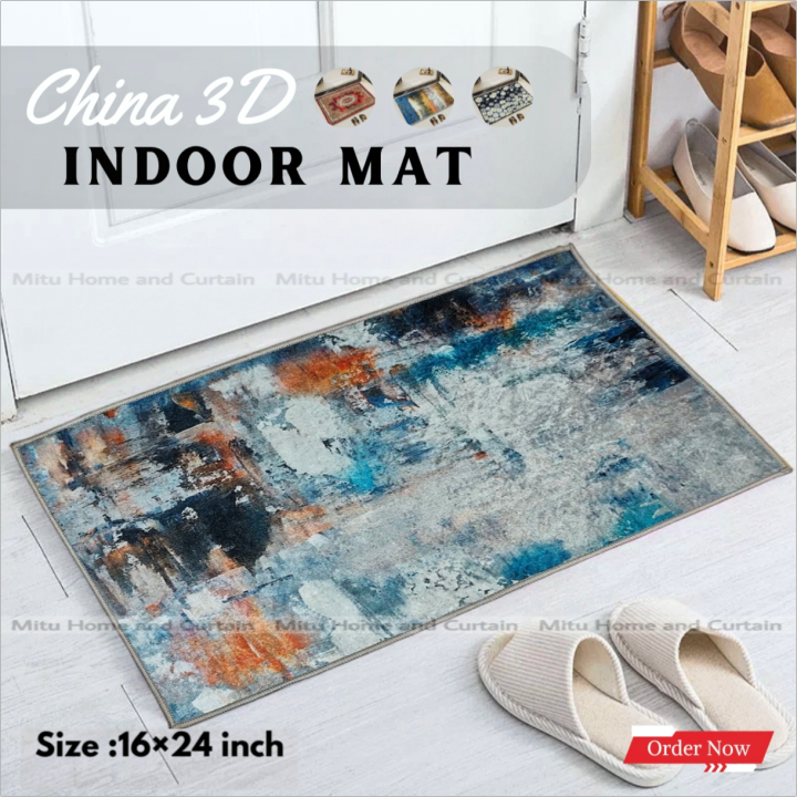 China%203D%20Door%20Mat%20Paposh%20Doormat%20Water%20Absorbent%20Floor%20mat%2016%20*%2024%20inch%20anti%20slip%20mat%20Red%20,%20Blue%20,%20Black%20,%20White%20Indoor%20mat%20Room%20mat%20Rugs%20carpet%20-%20Image%207