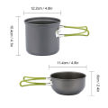 Ultralight Camping Pots Cookware Set Portable Outdoor Cooking  Tableware for Hiking Trekking Picnic Fishing Mountaineering. 