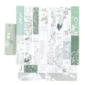 Mr. Paper 20pcs/Box Relief Flowers Bookmark Fresh Literature and Art Style Journal Decoration Reading Bookmarks Stationery. 