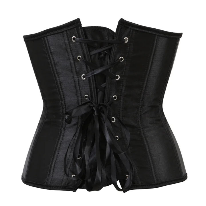 Women's%20Satin%20Underbust%20Corset%20Bustier%20%20Underwear%20Waist%20Slimming%20Body%20Shaper%20Corset%20Top%20for%20Women%20Steampunk%20Lace-up%20Corset%20-%20Image%203