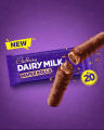 Cadbury Dairy Milk Wafer Rolls – Chocolate Covered Crispy Snack – 2 Wafer Rolls Pack. 