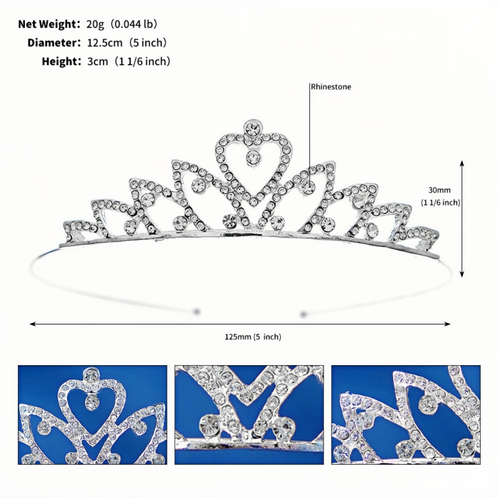 Silver%20Elegant%20Simple%20Rhinestone%20Crystal%20Crown%20Wedding%20Party%20Tiara%20For%20Women%20Little%20Flower%20Girl%20Princess%20Hair%20Bands%20Headdress%20-%20Image%206