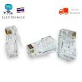 RJ45 Cat6 (100 pack) male 8pin Glink gl382 standard Lan head RJ45 male 8pin plug for small cable fit Cat6 used for connecting network equipment internet cable. 