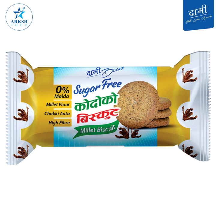 Arksh%20Food%20Dami%20Kodo/Millet%20Biscuit%20(Sugar%20Free)%20-%2050gm%20x%2012%20Packets%20-%20Image%202