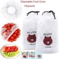 100Pcs Reusable Elastic Food Storage Covers Disposable Food Plastic Wraps Storage, Fresh Keeping Bags Plastic Sealing Bags Food Cover Elastic Stretch Adjustable Bowl Lids Reusable Universal Kitchen Wrap Fresh Keeping Caps to Put on Plates and Bowls. 