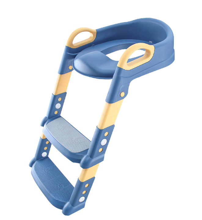 Toilet Training Step Ladder For Toddlers Baby Potty Seat Baby Potty Chair Child Toilet Potty Training Ladder Toilet Seat Steps Assistant for Toddler Child Toilet Trainer Chair & Ladder for Kids Bathroom Safety & Toddlers Training for Commode - Infant Toil
