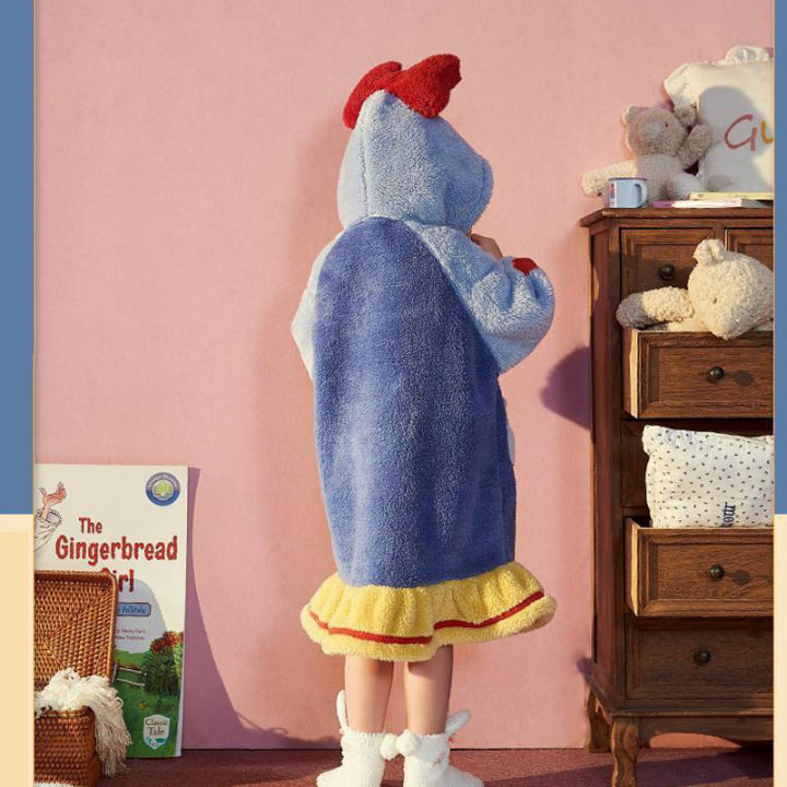 Kids%20Hooded%20Robe%20for%20Girls%20Winter%202026%20New%20Princess%20Child%20Thick%20Keep%20Warm%20Long%20Nightgown%20Front%20Button%20Coral%20Fleece%20Soft%20Bathrobe%20-%20Image%202